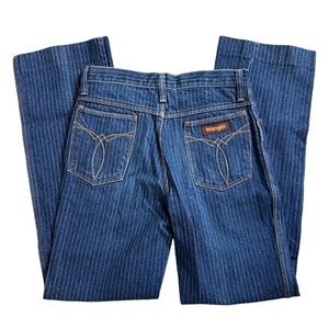 Vintage 80s Wrangler Pinstripe Denim Jeans